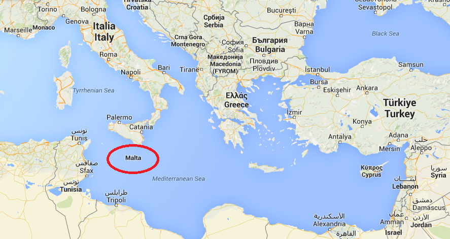 Image result for malta location